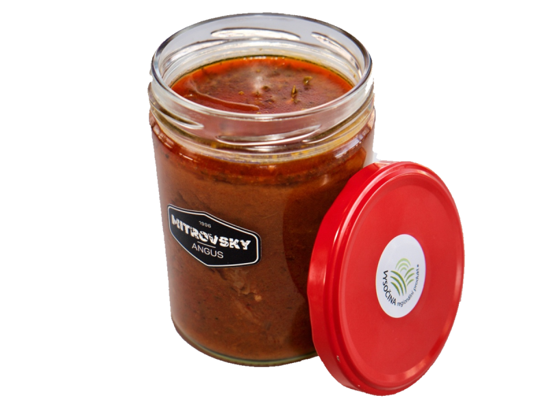 Hovězí guláš ve skle